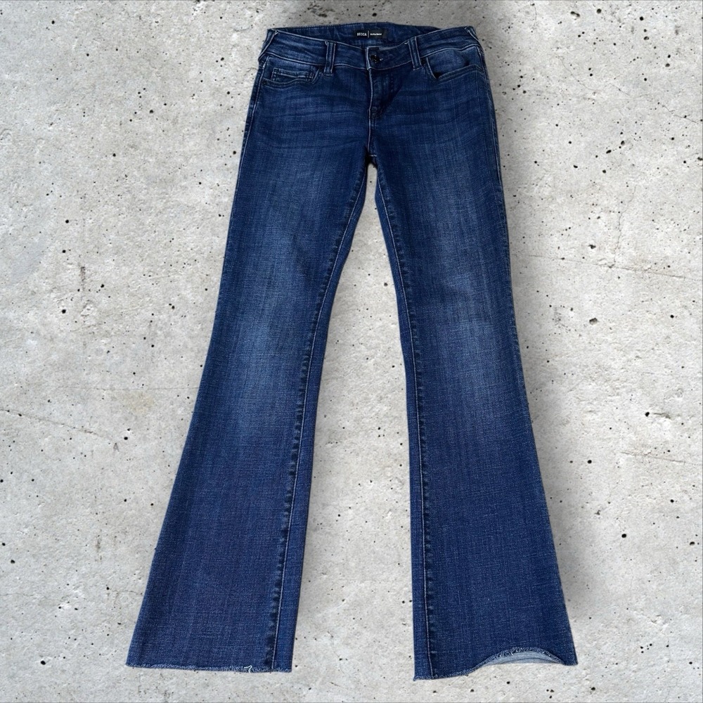 True Religion Jeans Becca Mid Rise Boot‎ Cut Indigo Women's Size 27x30 - Picture 2 of 7